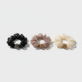 Beaded Velvet Scrunchie Set With Pearl Charm