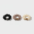Beaded Velvet Scrunchie Set With Pearl Charm