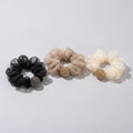 Beaded Velvet Scrunchie Set With Pearl Charm – hair accessories (view 1)