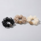 Beaded Velvet Scrunchie Set With Pearl Charm – hair accessories (view 1)