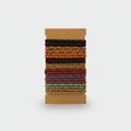 Braided Hair Ties Multi-Color Textured Set