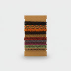 Braided Hair Ties Multi-Color Textured Set