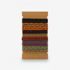 Braided Hair Ties Multi-Color Textured Set – hair accessories (view 1)