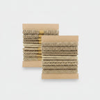 Textured Fabric Hair Ties Neutral Tone Set