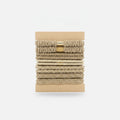 Textured Fabric Hair Ties Neutral Tone Set – hair accessories (view 1)