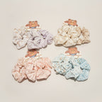 Sweet Bear Mixed Color Scrunchie Trio – hair accessories (view 1)