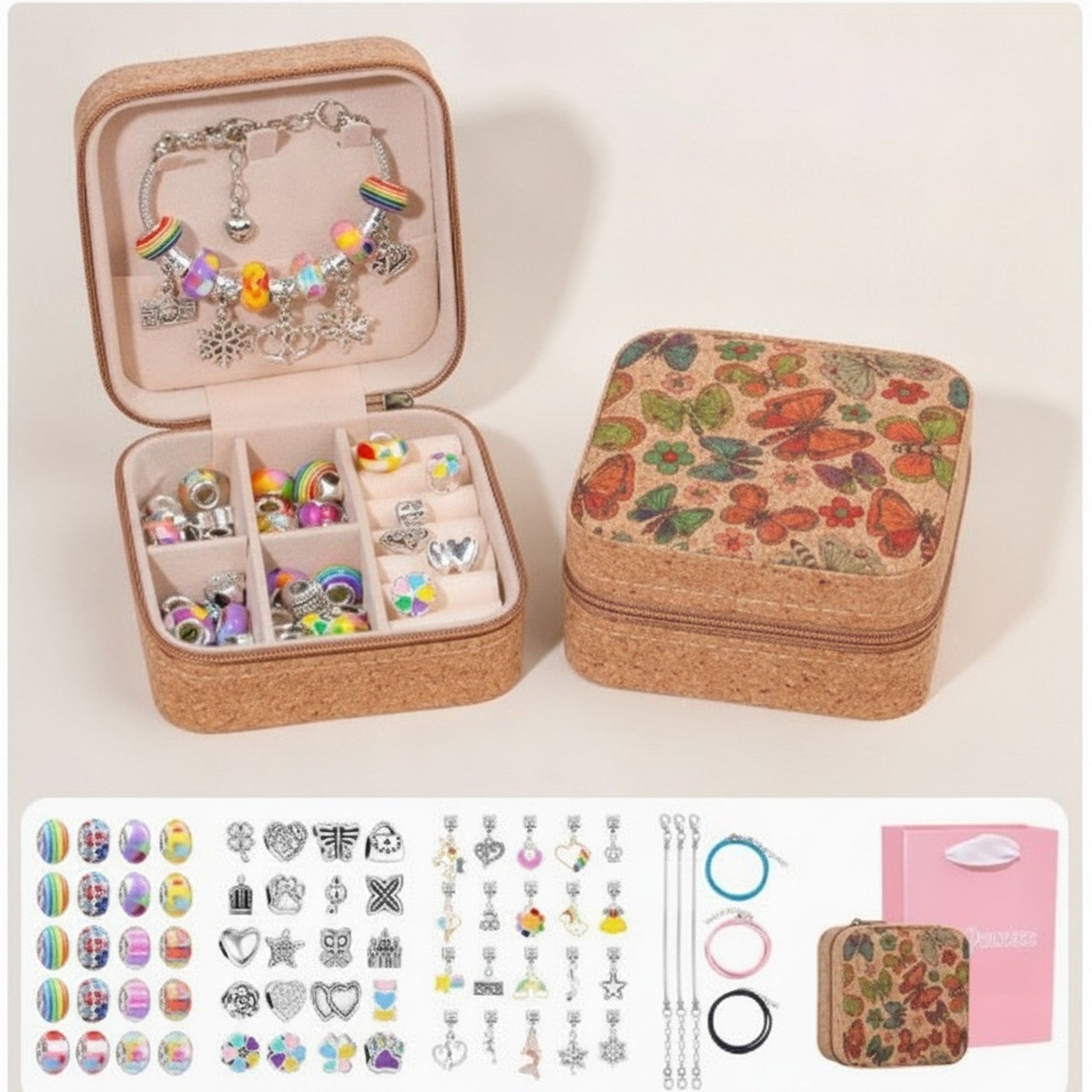 DIY Charm Bracelet Making Kit with Storage Box – jewelry (view 1)