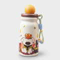 Cute Dog Adventure Theme Drink Bottle - Yellow Cup Brush + 3D Sticker