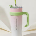 Travel Mug with Handle & Straw – novelty & toys (view 1)
