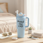 Mood The Cup Tumbler with Handle - Trendy Ice Cup Sunny Blue – novelty & toys (view 3)