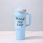 Mood The Cup Tumbler with Handle - Trendy Ice Cup Sunny Blue