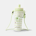Pastel Green Star Print Insulated Tumbler With Charm Strap – novelty & toys (view 1)
