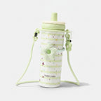 Pastel Green Star Print Insulated Tumbler With Charm Strap – novelty & toys (view 1)