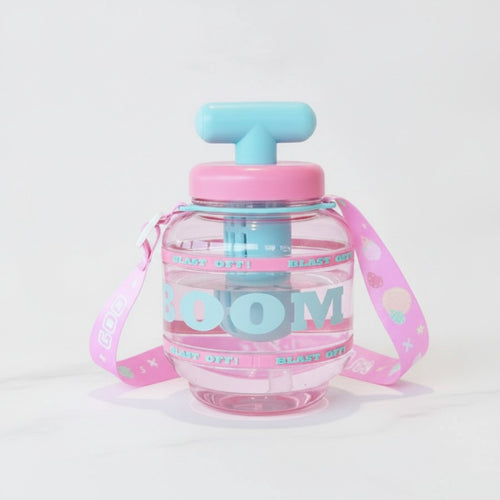Bubble Pump Tumbler With Strap - Pink Bomb Cup – novelty & toys (view 2)