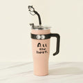 Cow Charm Travel Tumbler With Lid - Mist Pink – novelty & toys (view 1)