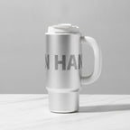 Insulated Tumbler Cup With Handle - Moonlight Silver + Handle 1000ml