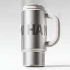 Insulated Tumbler Cup With Handle - Moonlight Silver + Handle 1000ml