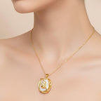 Pearl & Rhinestone Leaf Gold Jewelry Set