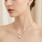 Pearl Butterfly Rhinestone Jewelry Set Ring