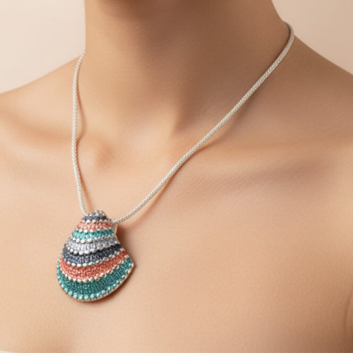 Beaded Teardrop Necklace And Earring Set
