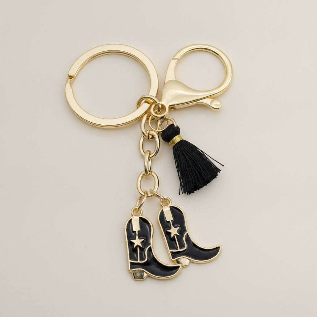 Cowboy Boot Tassel Keychain – bags & wallets (view 1)