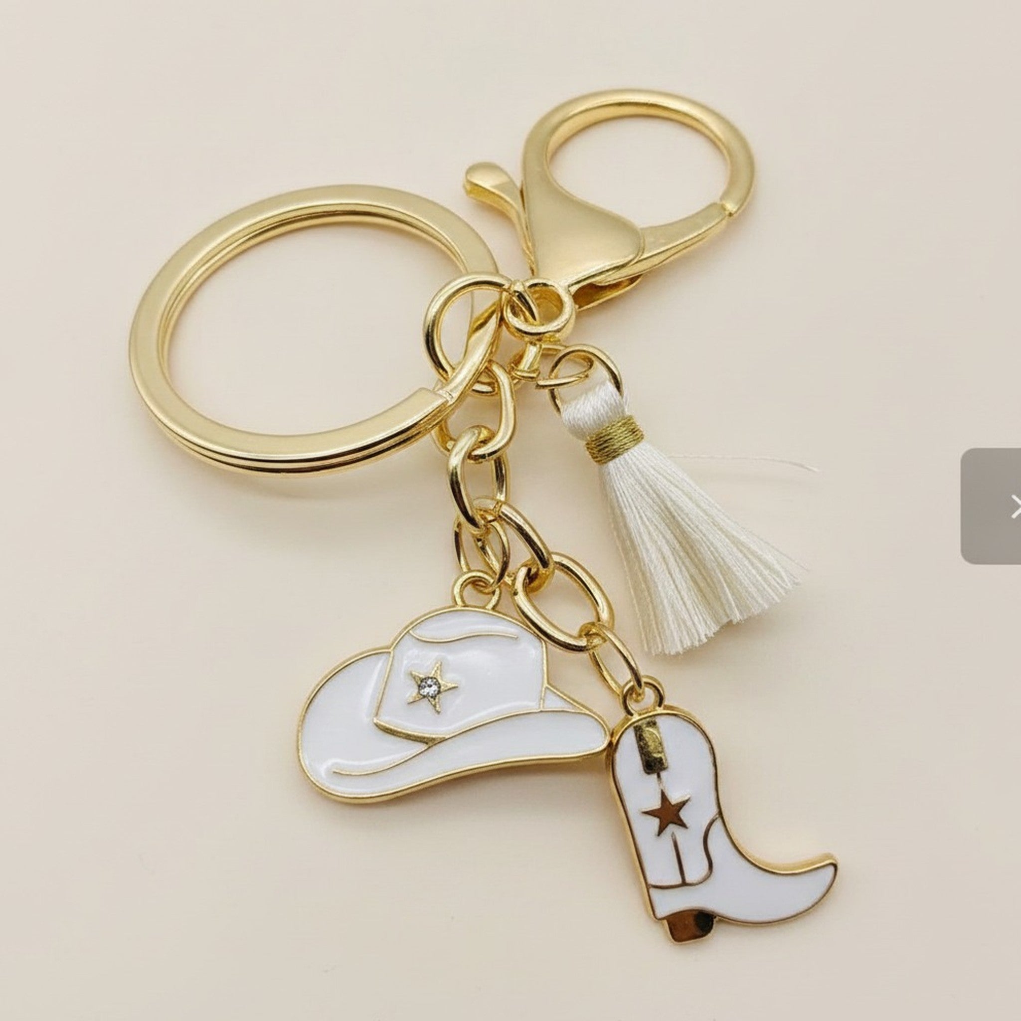 Cowboy Boot Tassel Keychain – bags & wallets (view 2)