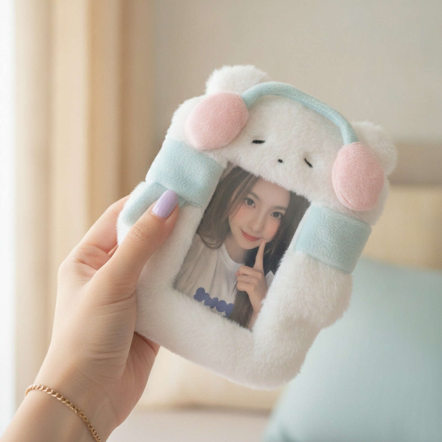 Fluffy White Bear Phone Case