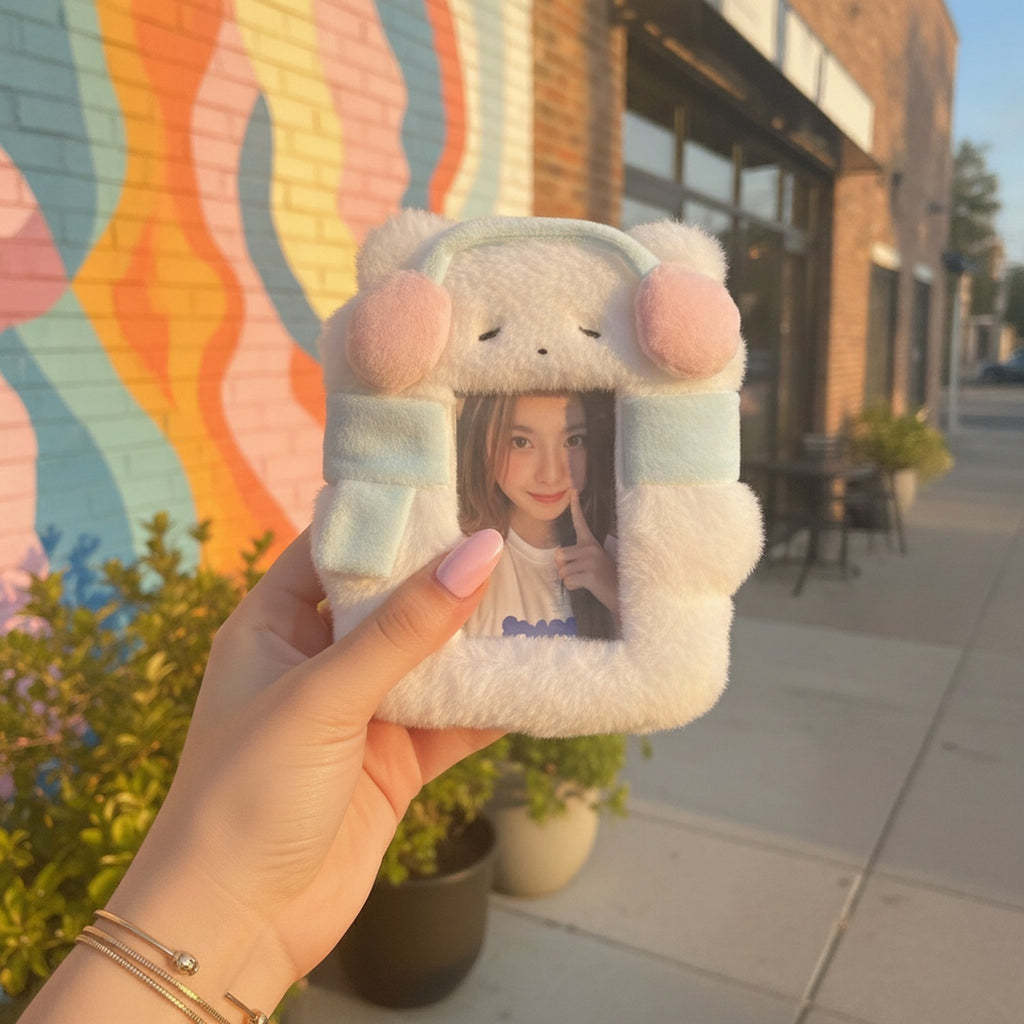 Fluffy White Bear Phone Case – tech (view 4)