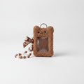 Fluffy Teddy Bear Photo Charm Keychain – tech (view 1)