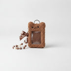 Fluffy Teddy Bear Photo Charm Keychain – tech (view 1)