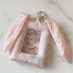 Pink Polka Dot Bunny Ear Phone Charm – tech (view 1)