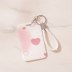 Heart Charm Card Holder With Braided Wrist Strap – novelty & toys (view 2)