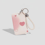Heart Charm Card Holder With Braided Wrist Strap – novelty & toys (view 1)