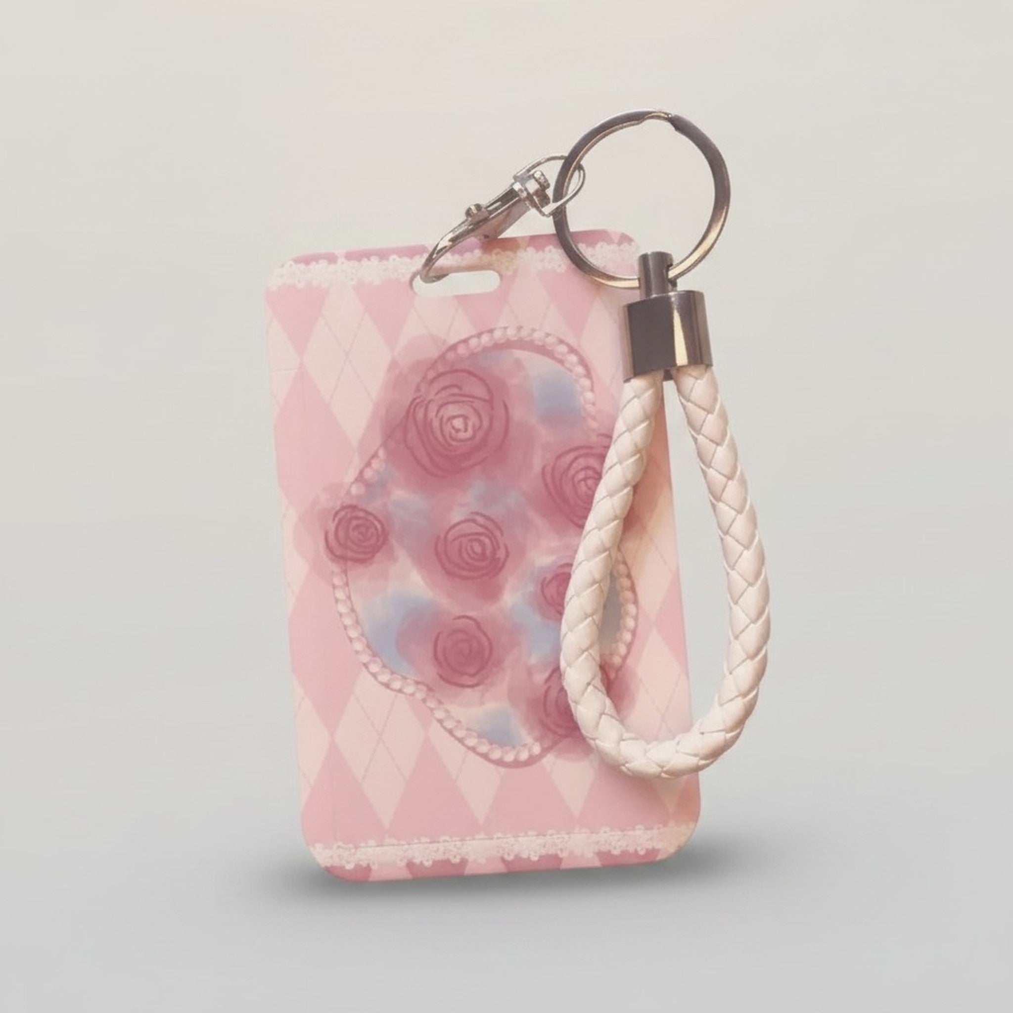 Rose Argyle Pattern Card Holder with Wristlet – bags & wallets (view 1)