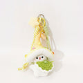 Mushroom Bunny Plush Keychain Charm - Blue – tech (view 1)