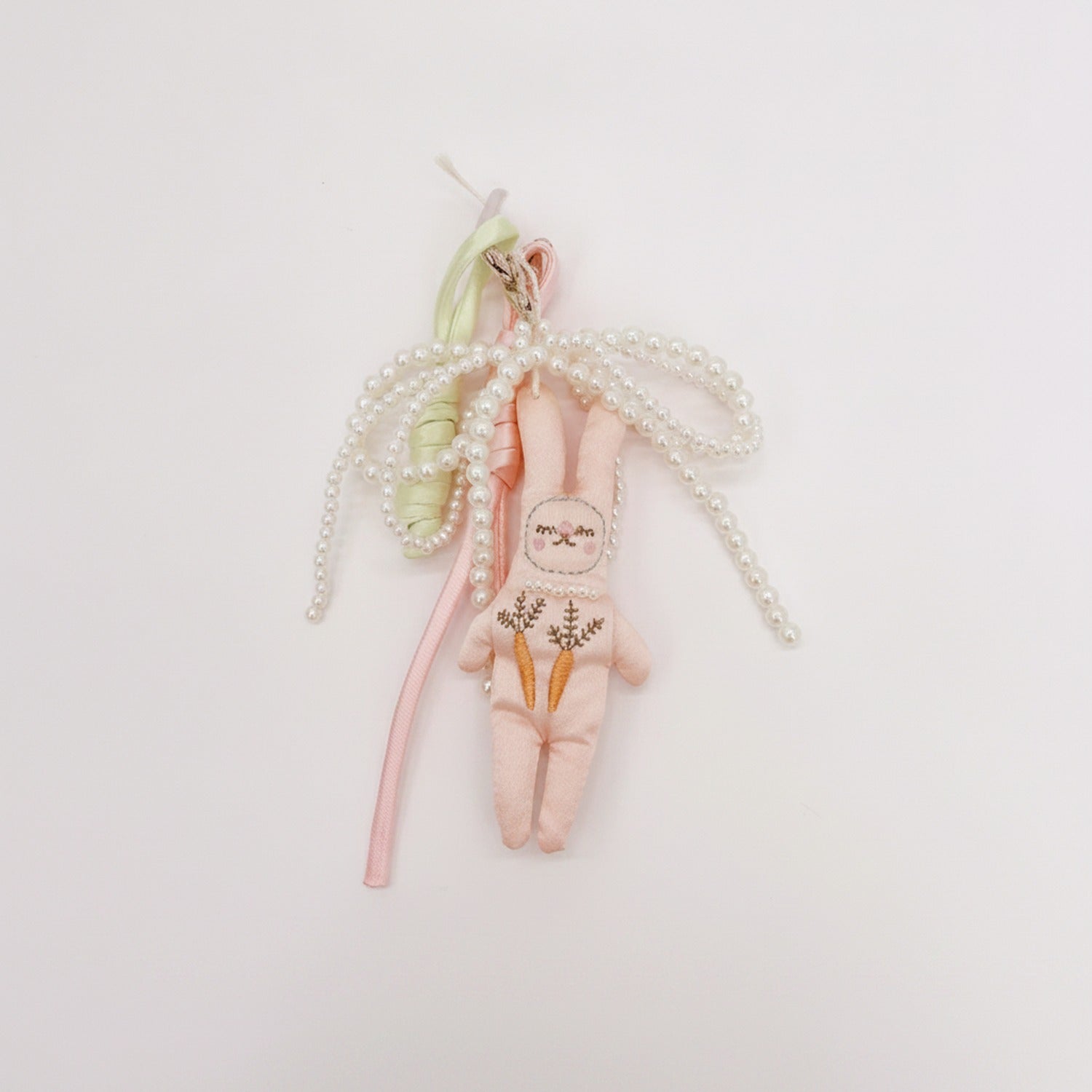 Pearl Beaded Flower Fairy Doll Keyring
