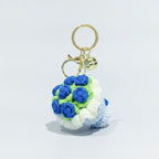 Crocheted floral keychain - Type 2 – novelty & toys (view 1)