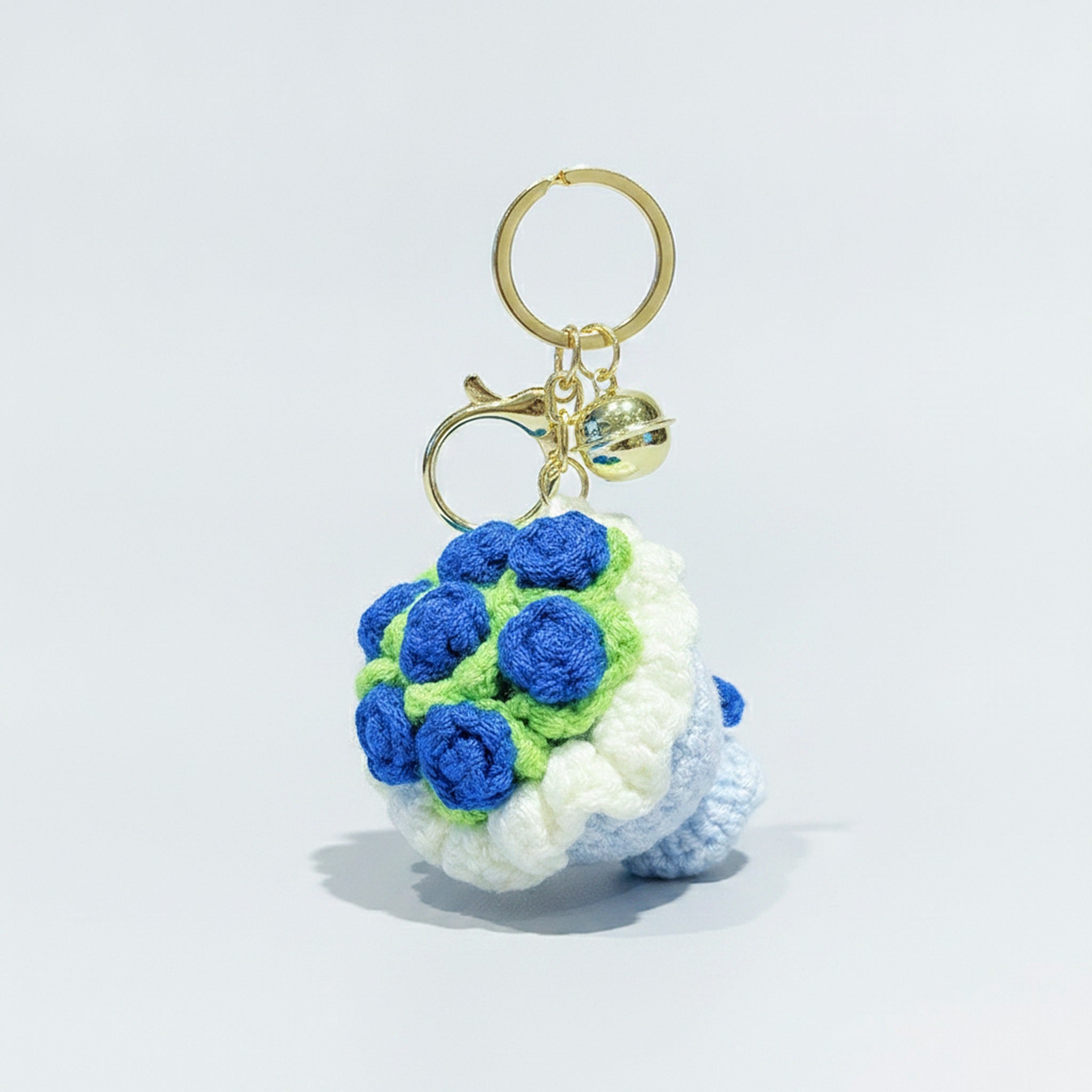 Crocheted floral keychain - Type 2 – novelty & toys (view 1)