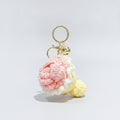 Crocheted floral keychain - Type 4 – novelty & toys (view 1)