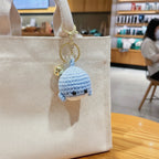 Crocheted whale keychain - Blue – novelty & toys (view 3)