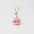 Crocheted whale keychain - Pink – novelty & toys (view 1)