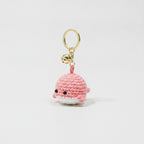 Crocheted whale keychain - Pink – novelty & toys (view 1)