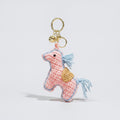 Plush Crocheted Pony Keychain - Pink – novelty & toys (view 1)