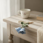 Pearl Crochet Flower Keychain – bags & wallets (view 5)