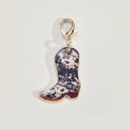 Cow Print Western Boot Charm – bags & wallets (view 1)