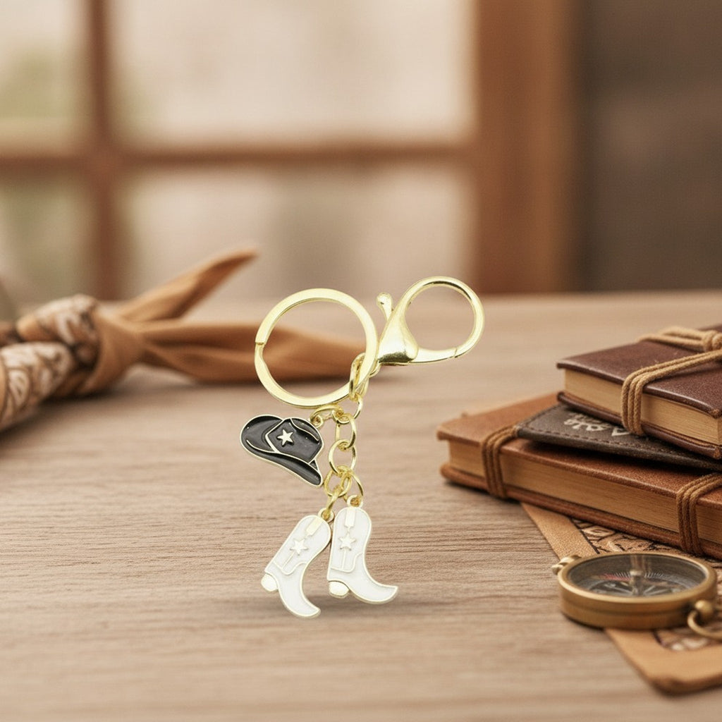 Western Cowboy Hat & Boots Keychain – bags & wallets (view 2)