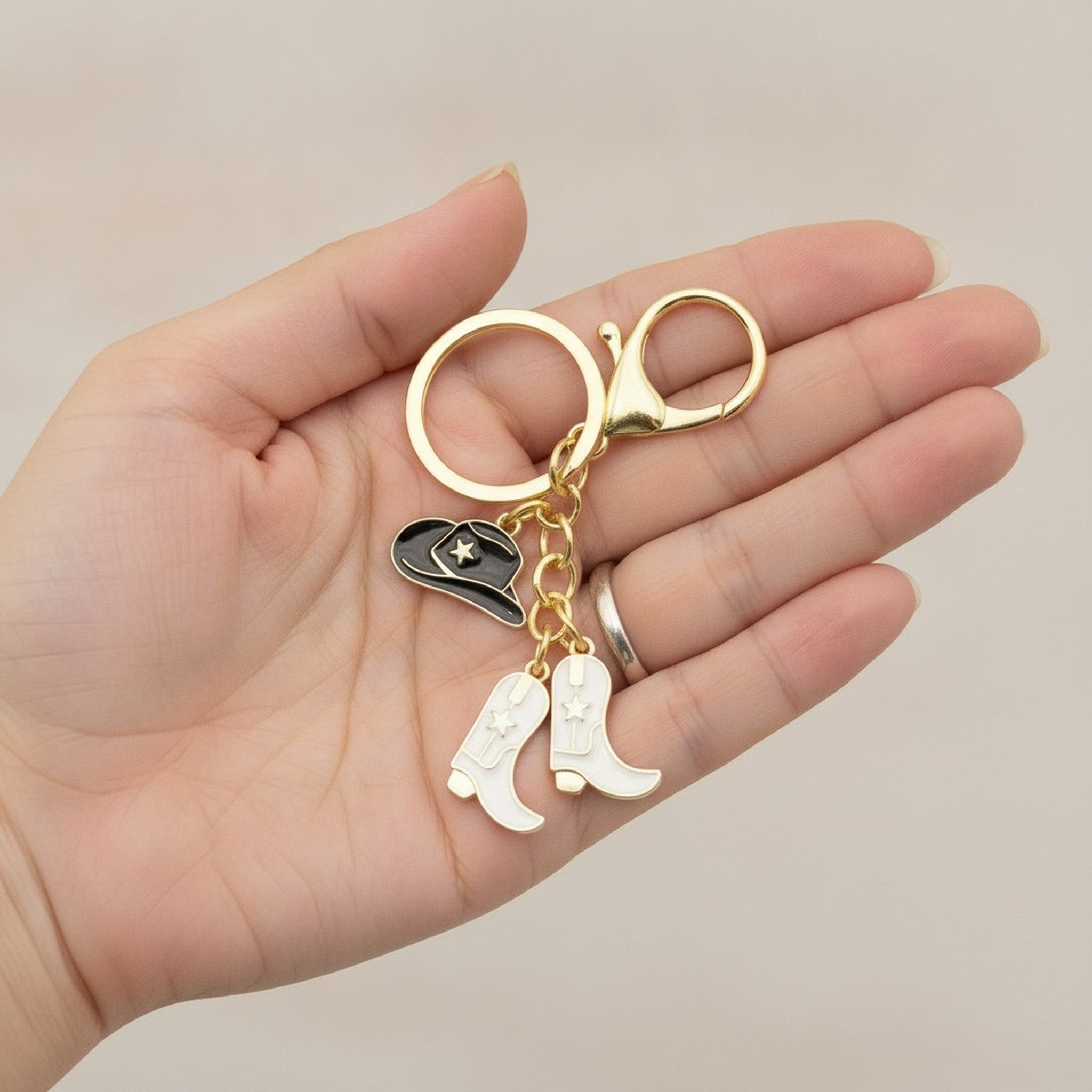 Western Cowboy Hat & Boots Keychain – bags & wallets (view 3)