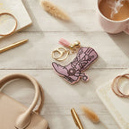 Sparkling Cowboy Boot Keychain Charm – bags & wallets (view 3)