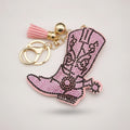 Sparkling Cowboy Boot Keychain Charm – bags & wallets (view 1)