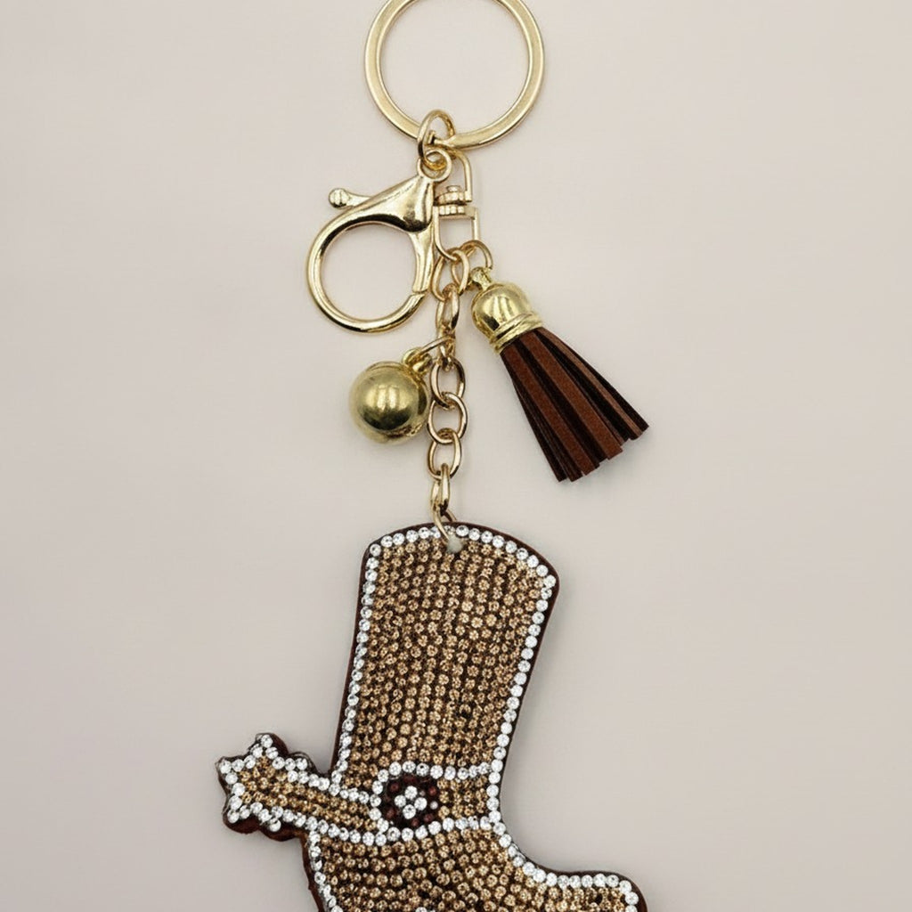 Sparkling Cowboy Boot Keychain – bags & wallets (view 1)